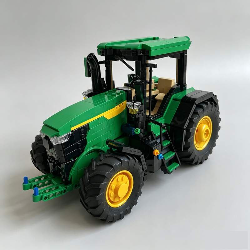 Agriculture Farming Technology - 1984-teiliger Baukasten Landwirtschaftlicher Traktor, MOC Bausteine,